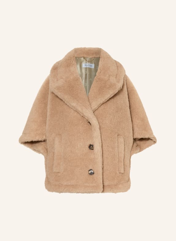 Max Mara Teddyfell-Cape CORVINO mit Alpaka CAMEL