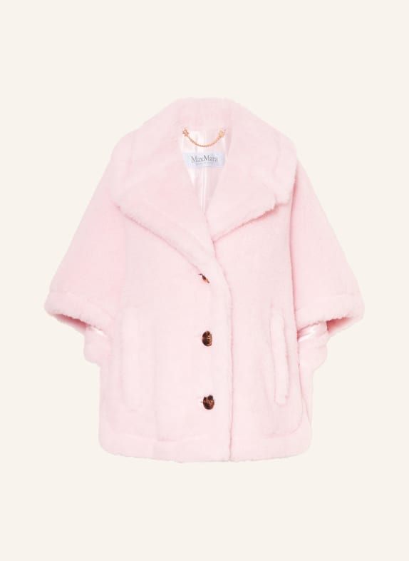 Max Mara Teddyfell-Cape MXACORVINO1 mit Alpaka ROSÉ