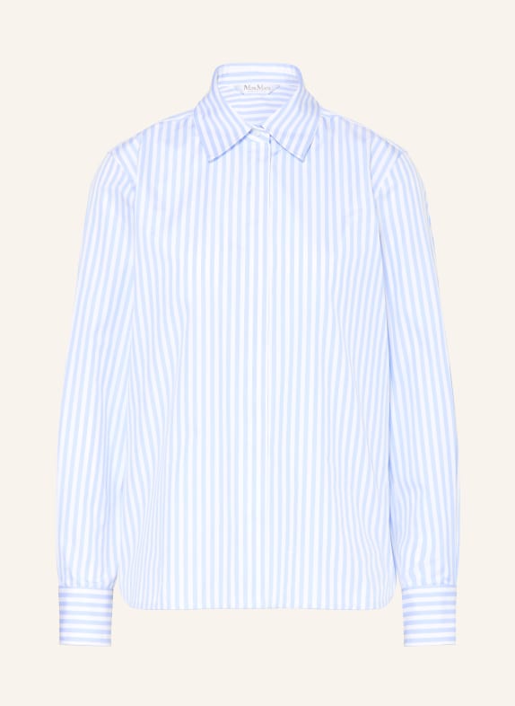Max Mara Hemdbluse MXMACCENNI HELLBLAU / WEISS