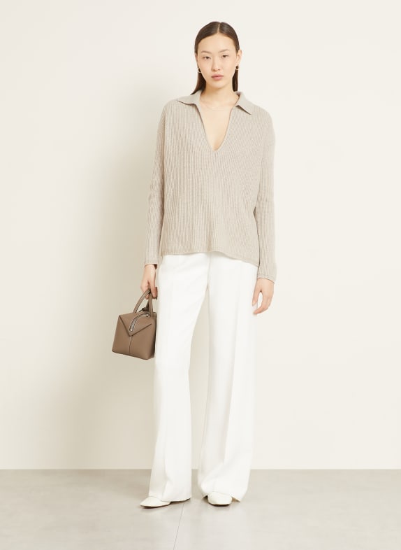 Max Mara Kasjmier trui GOMMA BEIGE