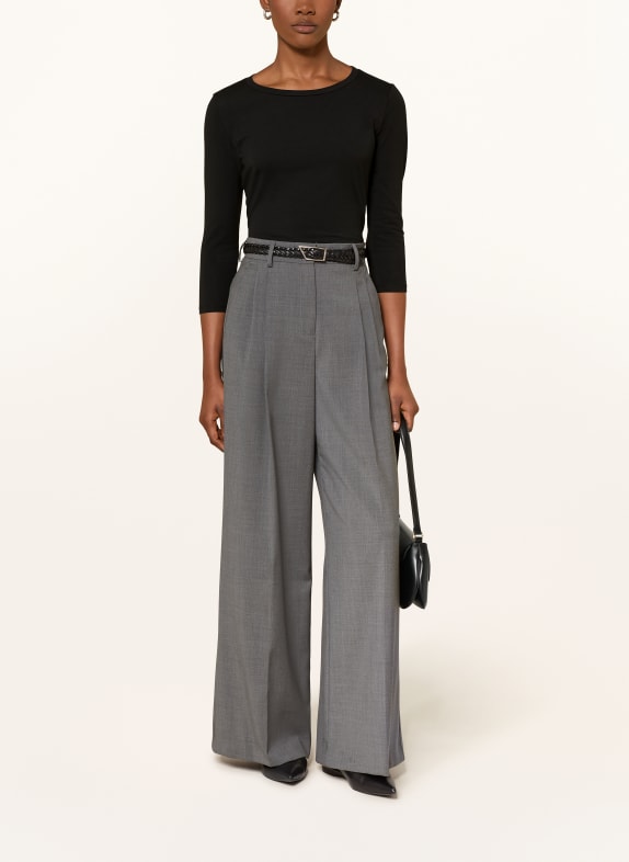 WEEKEND Max Mara T-shirt MULTIA à manches 3/4 NOIR