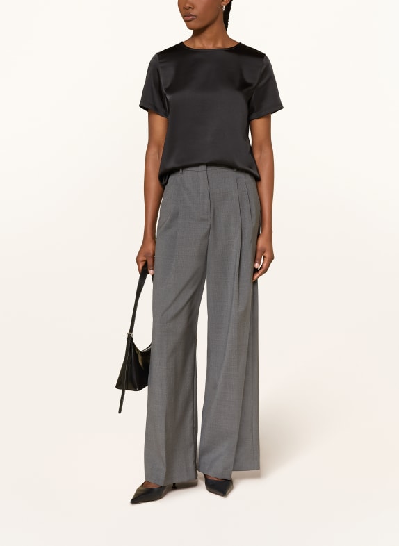 WEEKEND Max Mara Blus ZONA i materialmix SVART