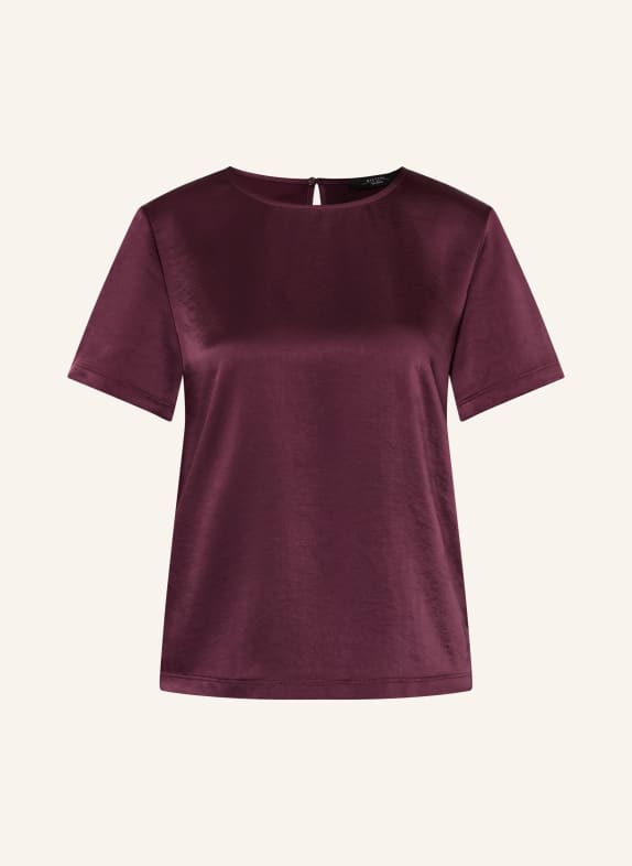 WEEKEND Max Mara Blusenshirt ZONA im Materialmix DUNKELROT
