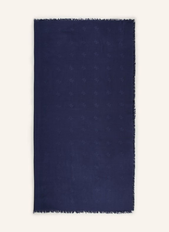 WEEKEND Max Mara Szal ACEDRO GRANATOWY