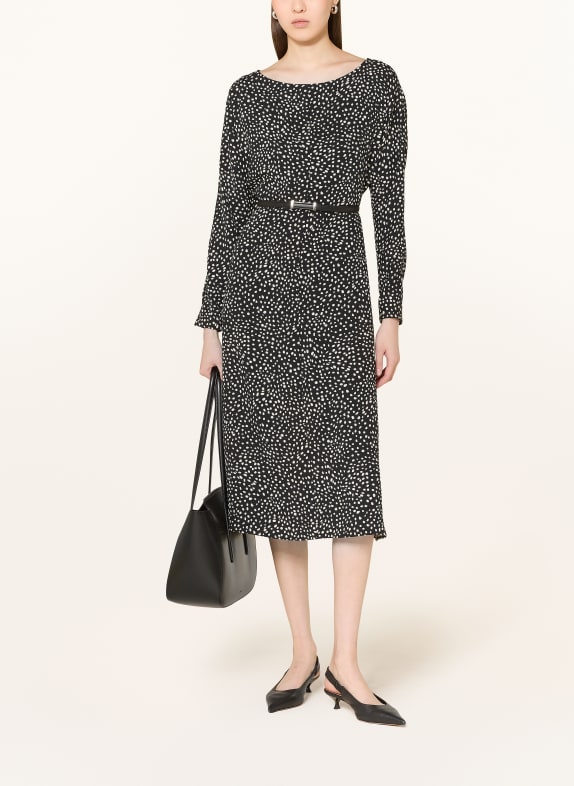 Max Mara STUDIO Kleid PIROGHE SCHWARZ / CREME