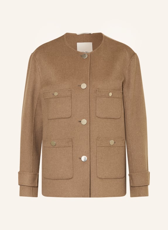 S Max Mara kurtka caban JASNOBRĄZOWY