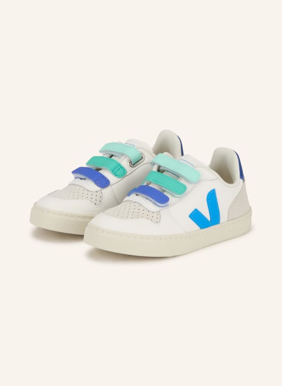 VEJA Sneaker V-10 BIAŁY / JASNOCZARY / NIEBIESKI