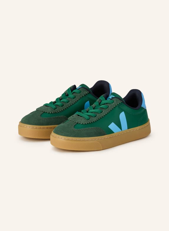 VEJA Sneaker VOLLEY ZIELONY / JASNONIEBIESKI