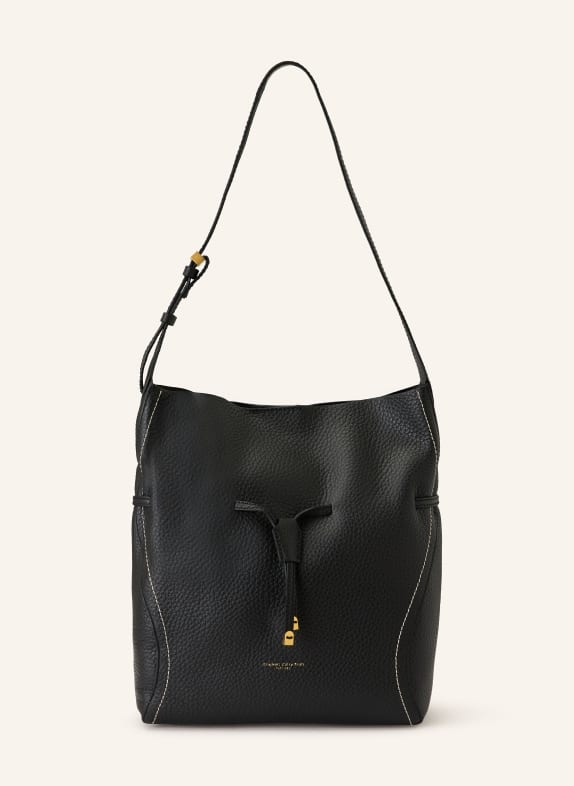 GIANNI CHIARINI SIENNA drawstring bag with pouch BLACK
