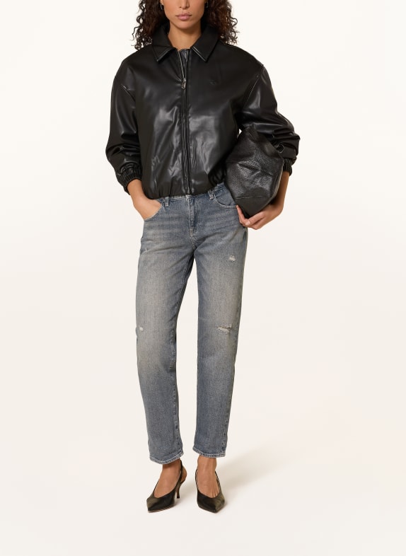 G-Star Boyfriend jeans KATE H784 worn in electric blue destroyed