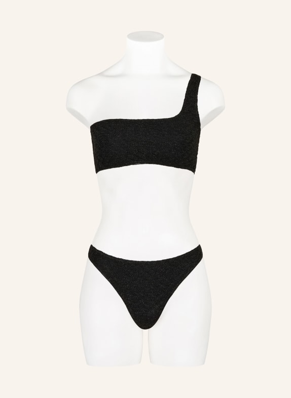 MISSONI Eenschouderbikini met glittergaren ZWART