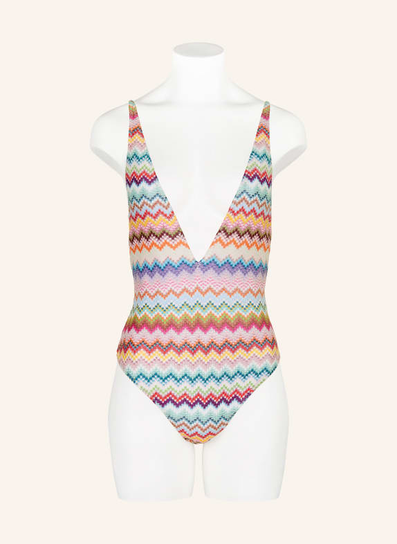 MISSONI Badpak met glittergaren ROZE / TURQUOISE / LICHTBLAUW