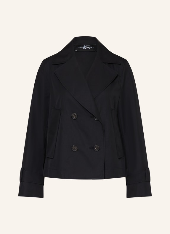 LUISA CERANO Trench-Jacke SCHWARZ