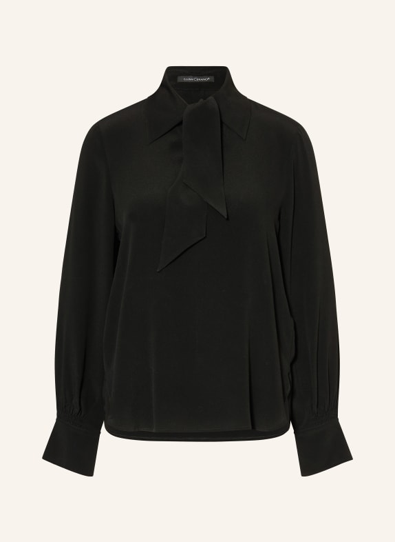 LUISA CERANO Bluzka z jedwabiu CZARNY