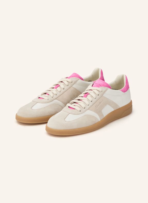 Santoni Sneaker OLYMP CREME / HELLGRAU / PINK