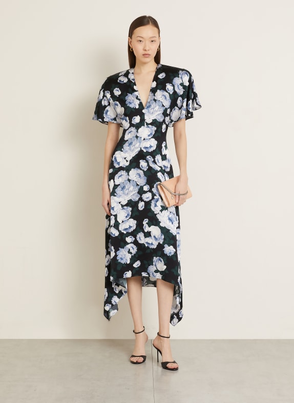 STELLA McCARTNEY Kleid DUNKELBLAU / DUNKELGRÜN / HELLBLAU