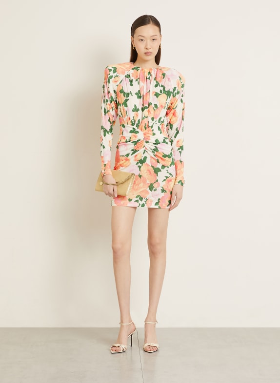 STELLA McCARTNEY Jerseykleid CREME / LACHS / GRÜN