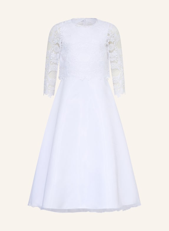 DANAMADE Šaty s krajkou BÍLÁ