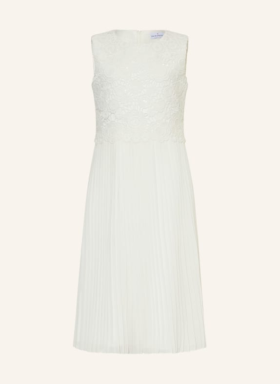 DANAMADE Cocktail dress with pleats and sequins WHITE
