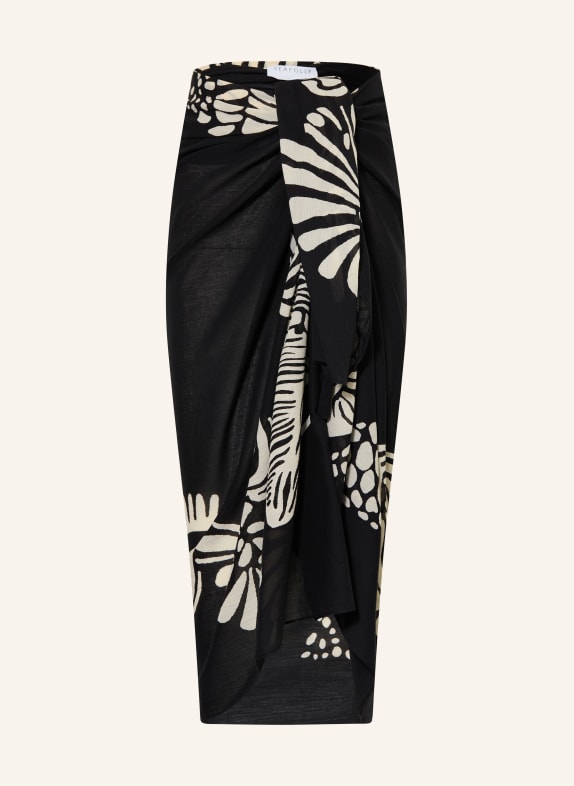 SEAFOLLY Pareo C SHELLS CZARNY / KREMOWY