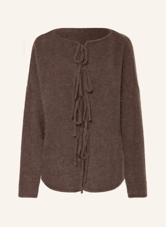 by Aylin Koenig Kardigan MANA z dodatkiem alpaki BRĄZOWY
