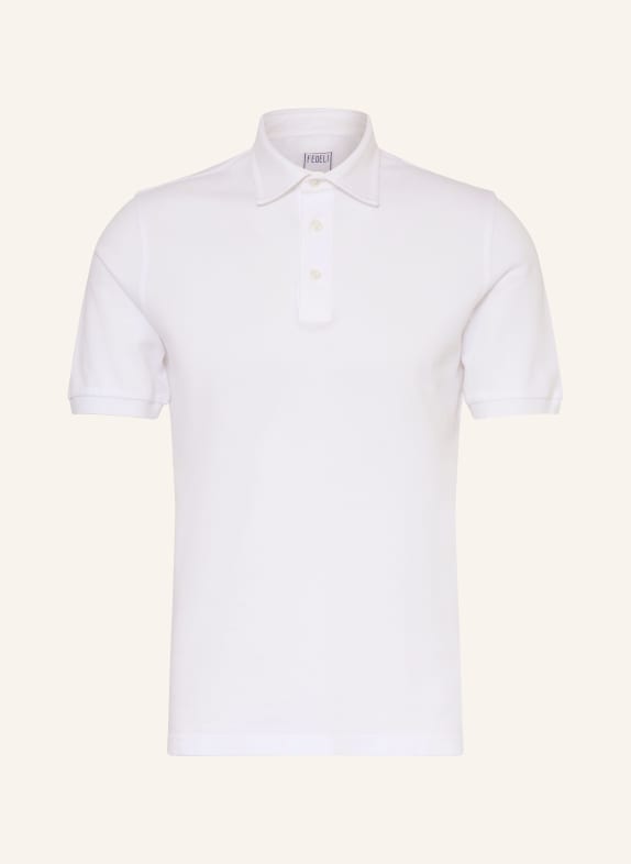 FEDELI Piqué-Poloshirt NORTH WEISS