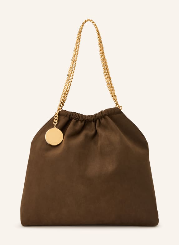 STELLA McCARTNEY Schultertasche FALABELLA MEDIUM DUNKELBRAUN / GOLD