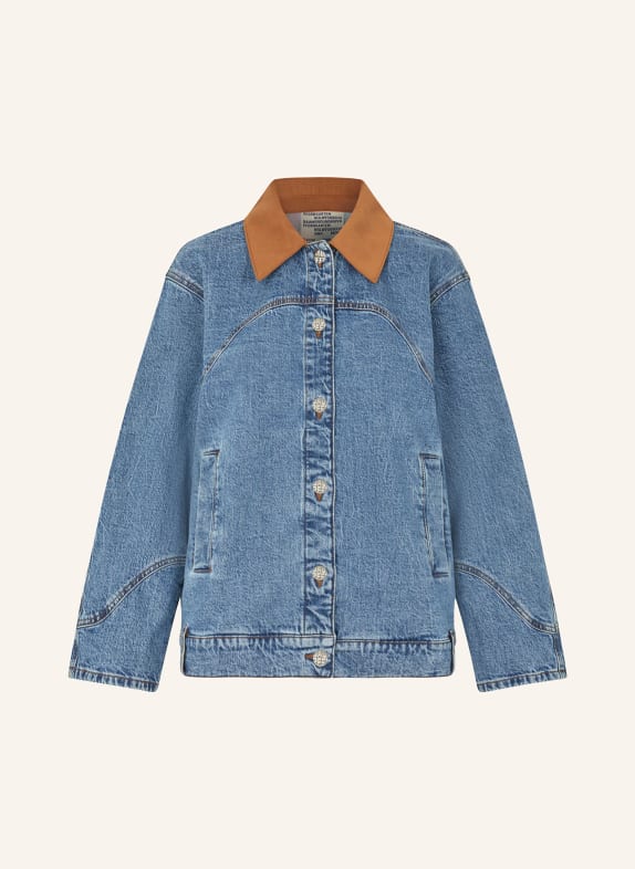 BAUM UND PFERDGARTEN BAYSON denim jacket BLUE / BROWN