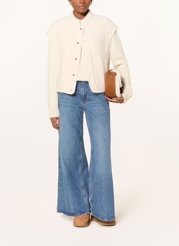 RINO & PELLE Sweter z dzianiny TEUNTJE JASNOBRĄZOWY