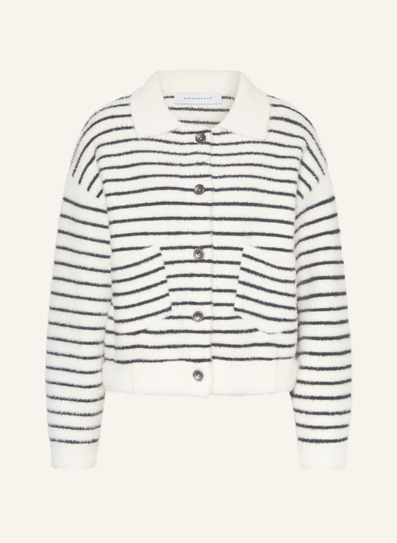 RINO & PELLE BUBBLY cardigan WHITE / BLACK