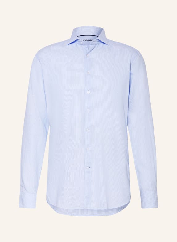 STROKESMAN'S Slim fit shirt LIGHT BLUE / WHITE