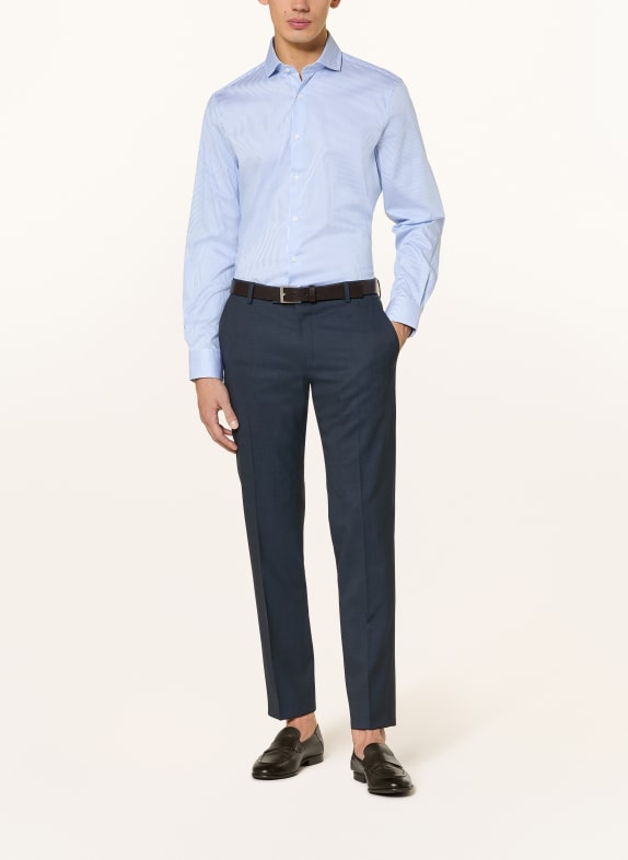 PAUL Overhemd Shaped Fit LICHTBLAUW / WIT