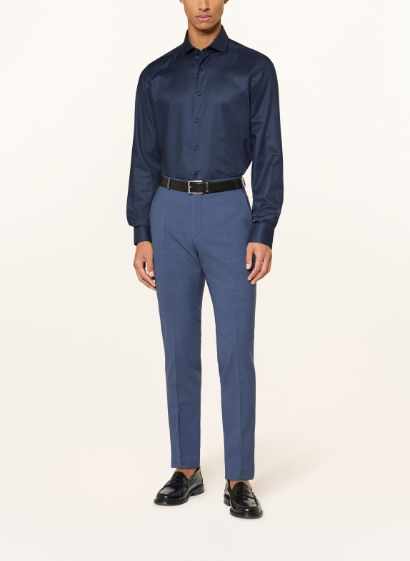 PAUL Overhemd Shaped Fit DONKERBLAUW