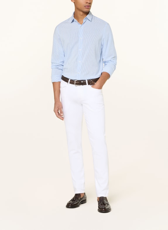 PAUL Overhemd Comfort Fit LICHTBLAUW / WIT / ZWART