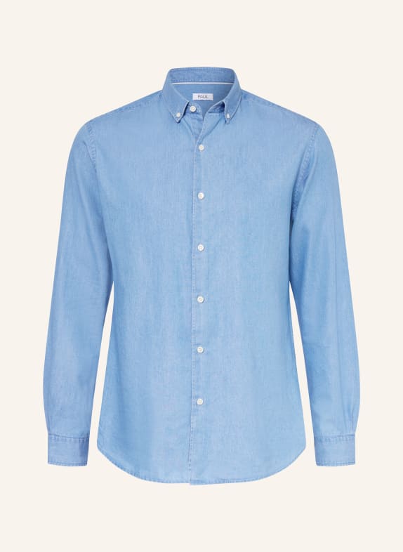 PAUL Hemd Regular Fit in Jeansoptik BLAU