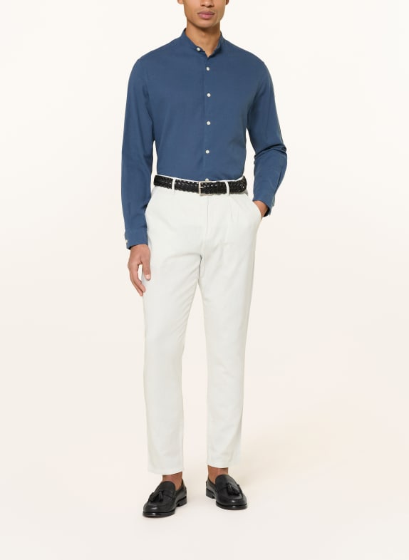 PAUL Overhemd Comfort Fit met opstaande kraag DONKERBLAUW