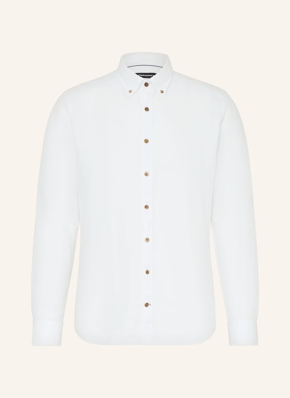 STROKESMAN'S Košile Regular Fit s lnem BÍLÁ