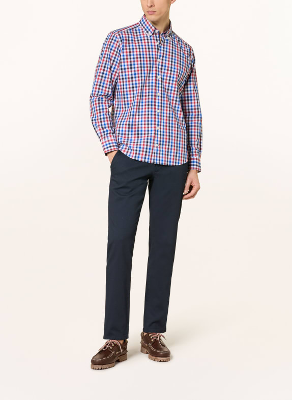 STROKESMAN'S Overhemd Regular Fit WIT / ROOD / BLAUW