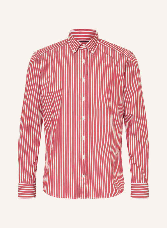 STROKESMAN'S Comfort Fit Shirt LIGHT RED / WHITE