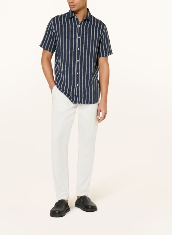 PAUL Chino Regular Fit met linnen ECRU