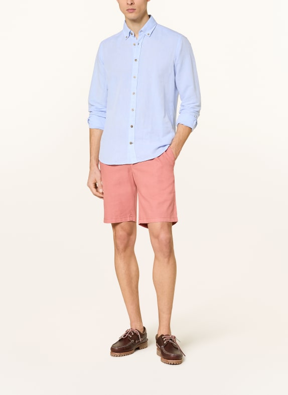 STROKESMAN
S Shorts Regular Fit mit Leinen HELLROT