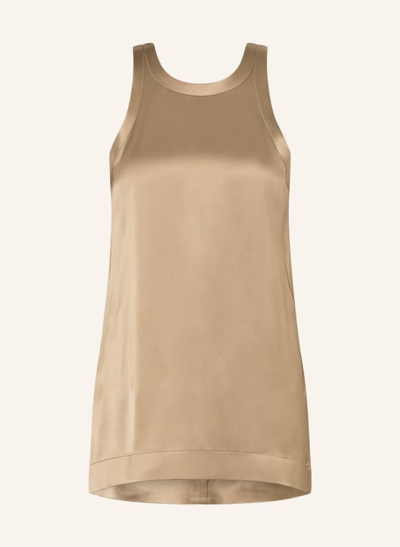 TOTEME Satynowa bluzka JASNOBRĄZOWY