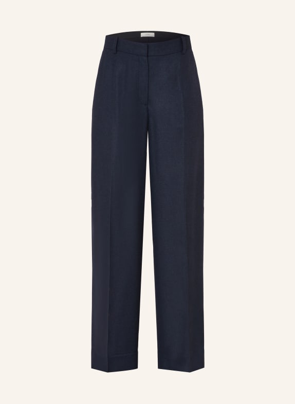 TOTEME Marlenehose aus Flannel DUNKELBLAU