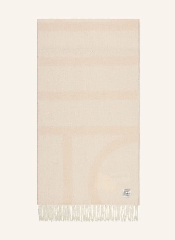 TOTEME Alpaka-Schal aus Bouclé CREME / BEIGE