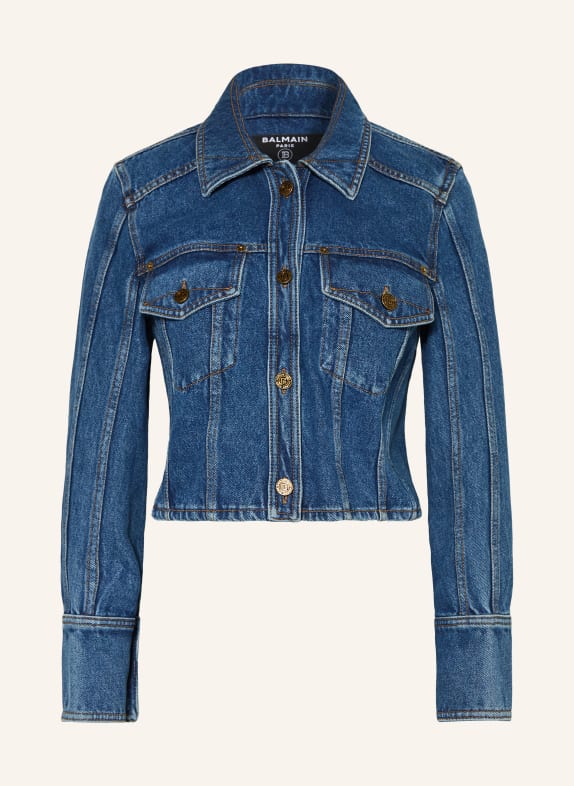 BALMAIN Jeansjacke 6EX BLEU JEAN FONCE