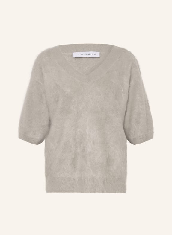 IRIS von ARNIM SORREL knitted shirt made from cashmere KHAKI