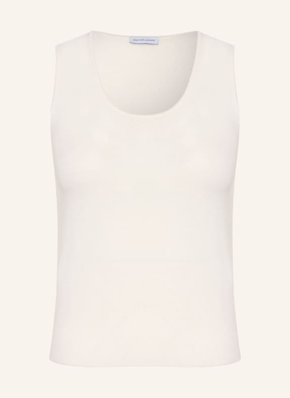 IRIS von ARNIM Pletený top THYRA z kašmíru a hedvábí KRÉMOVÁ