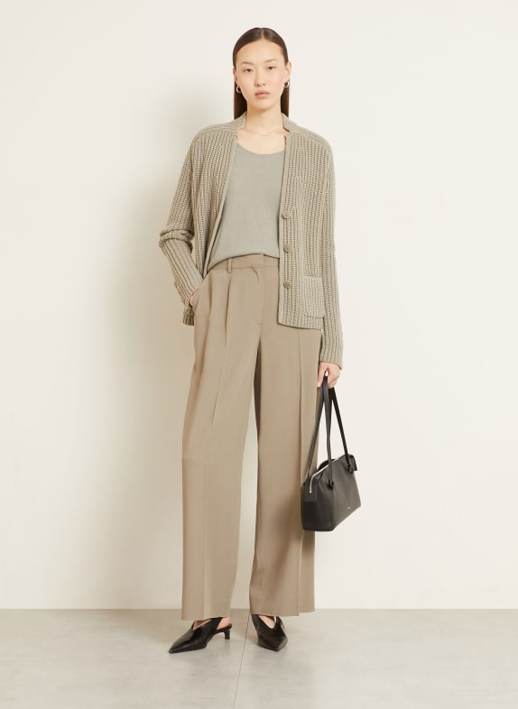 IRIS von ARNIM THYRA knitted top made of cashmere with silk GRAY