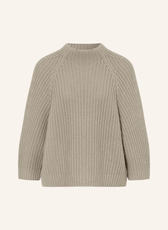 IRIS von ARNIM Cashmere-Pullover FALLOU mit 3/4-Arm KHAKI