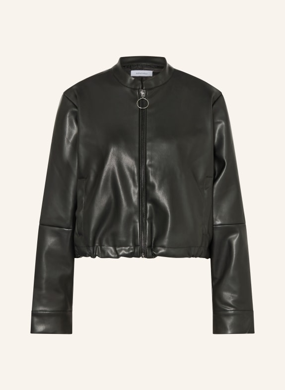 darling harbour Bunda v koženém vzhledu BLACK